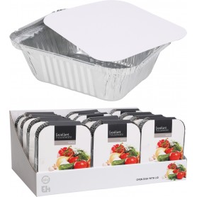 Aluminiumform med lock 10-pack