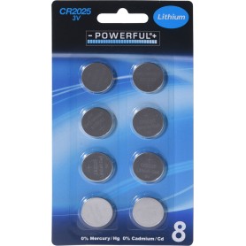 Batteri CR2025 8-pack