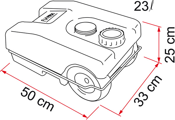 Fiamma Spillvattentank 23L – produktbild 2
