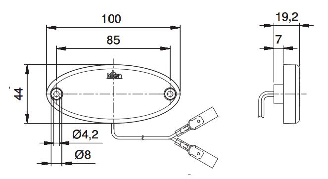 Sidomarkeringsljus LED 12v jokon – produktbild 2