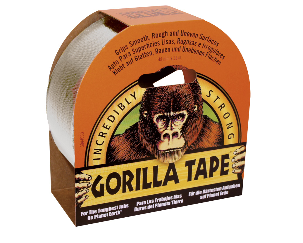 Gorilla Silvertape 32m – produktbild