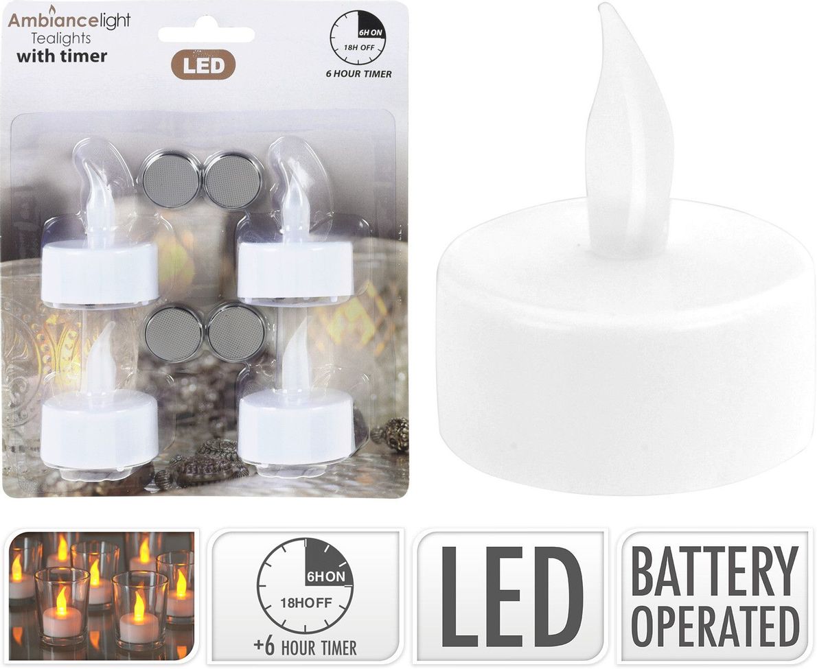 Värmeljus Led 4-pack