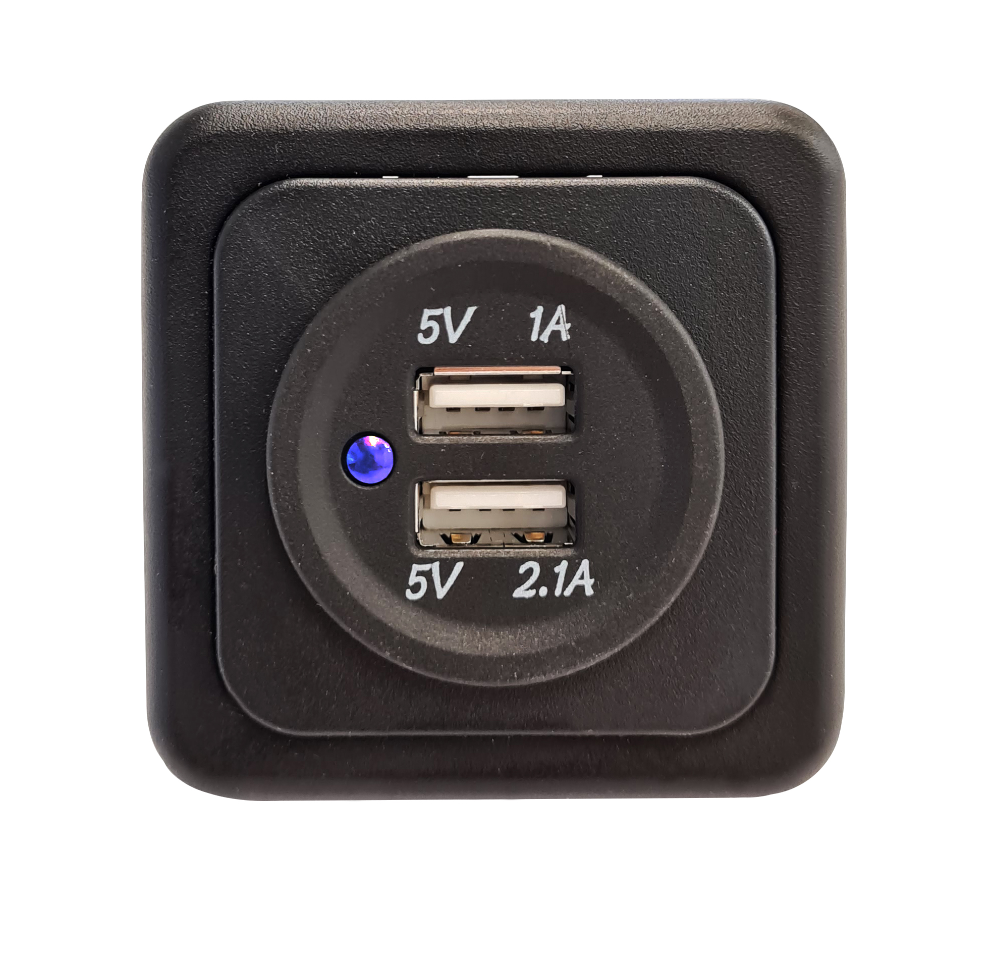 USB Uttag 2x Fawo med ram CBE – produktbild