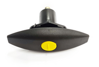 Garagenschloss Oval schwarz breit "Klick"