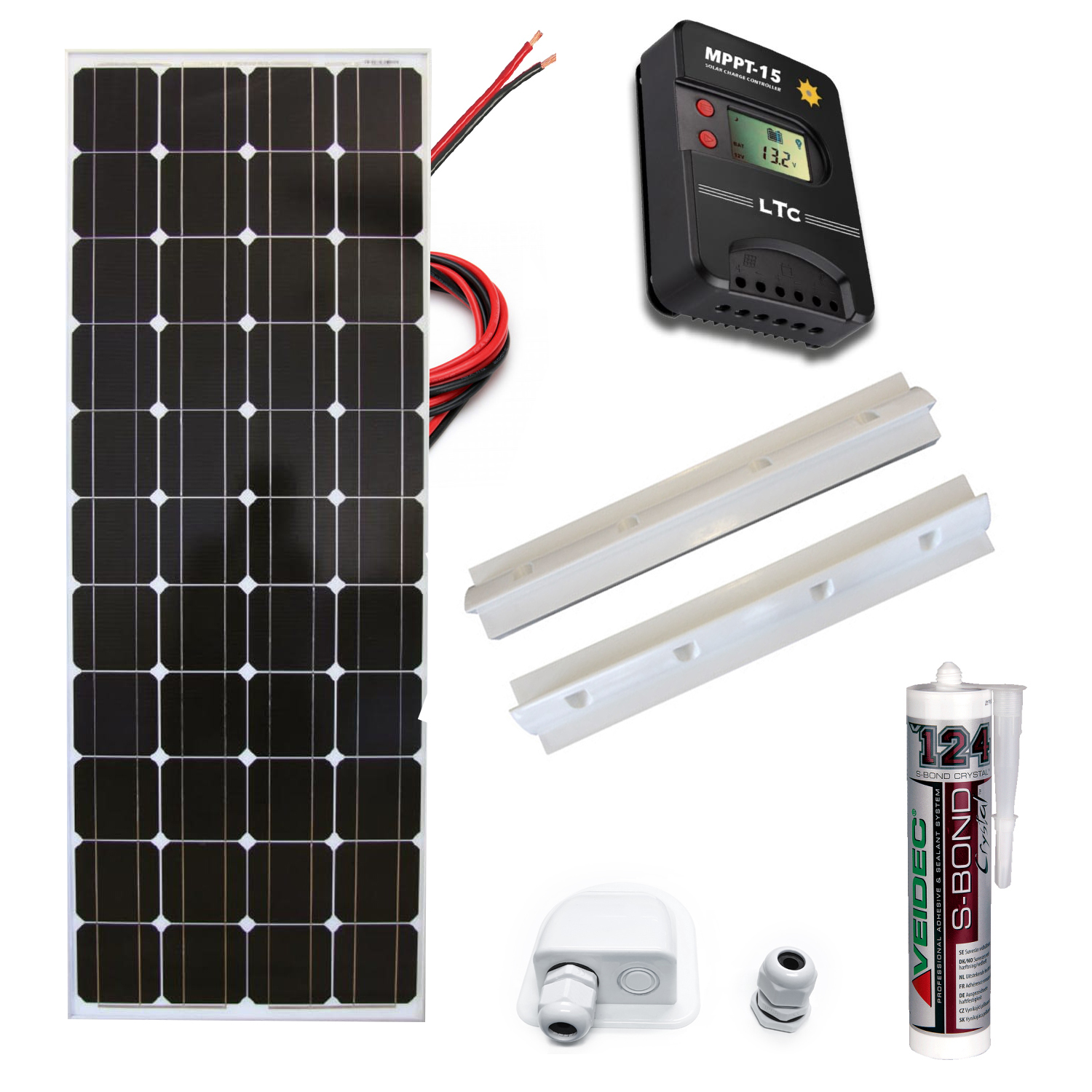 Solcellskit 160 w (Komplett) LTC – produktbild