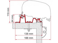 Adapterskena Markis F45, F80 Fiamma – produktbild 14