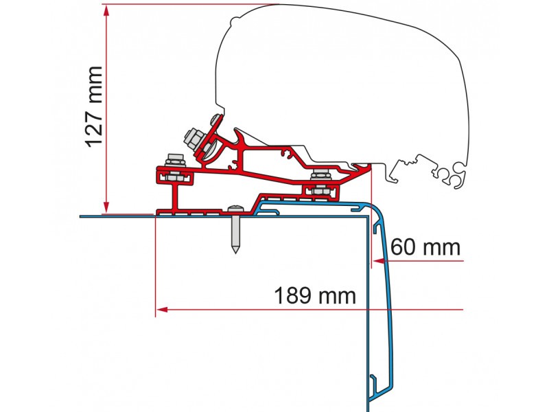Adapterskena Markis F45, F80 Fiamma – produktbild 20