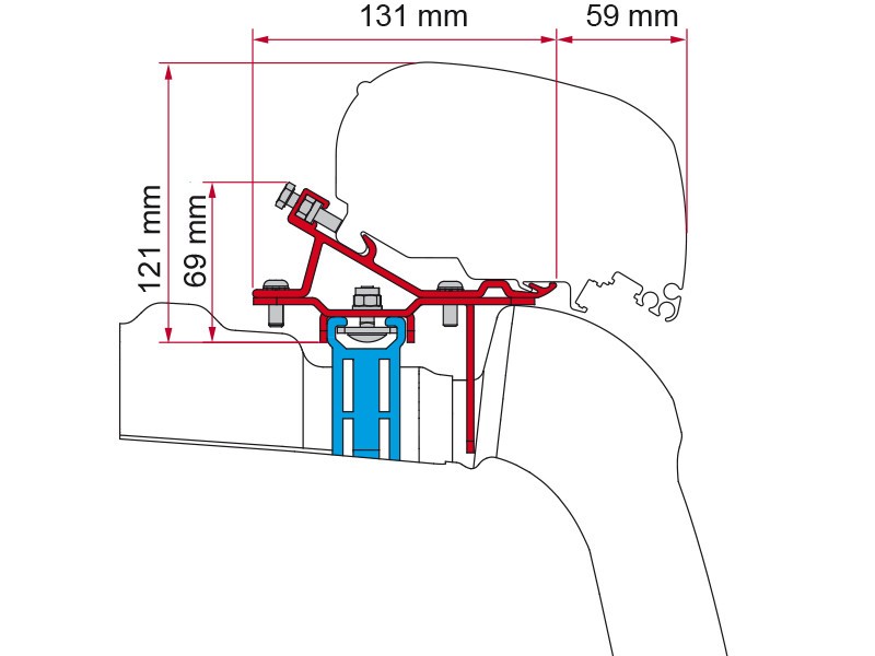 Adapterskena Markis F45, F80 Fiamma – produktbild 24