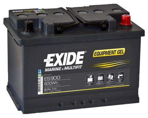 80Ah Förbrukning Gel ES900 exide – produktbild