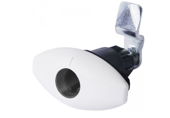 Garagenschloss oval weißgrau „Zug“ HSC