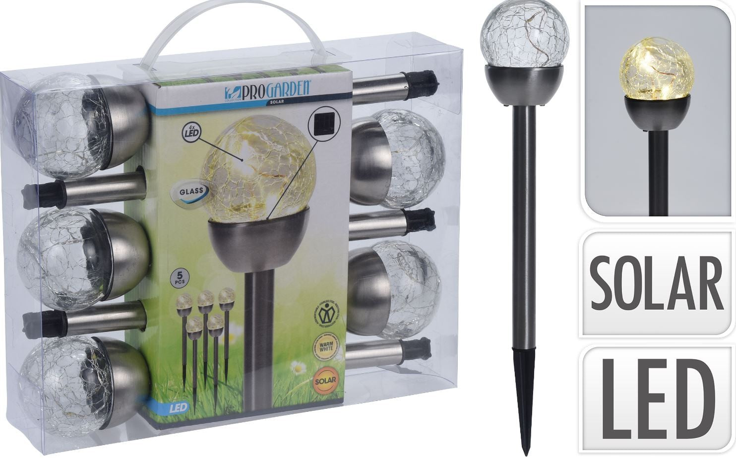 Solarleuchte Glaskugel