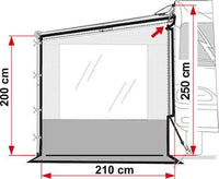 Sidovägg hö/vä Fiamma 225-280cm – produktbild 2