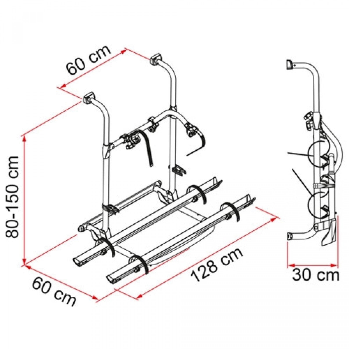 Cykellställ Fiamma Carry Bike Pro - svart – produktbild 2