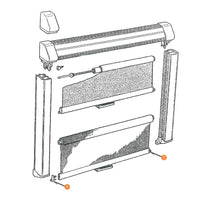Ändstycke rastrollo 3000 Dometic – produktbild 2