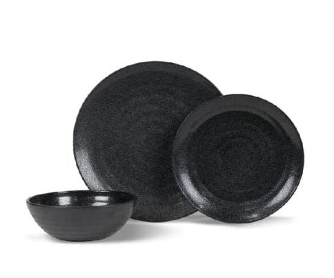 Servis Melamin Ebony Cobble Holiday Fritid – produktbild