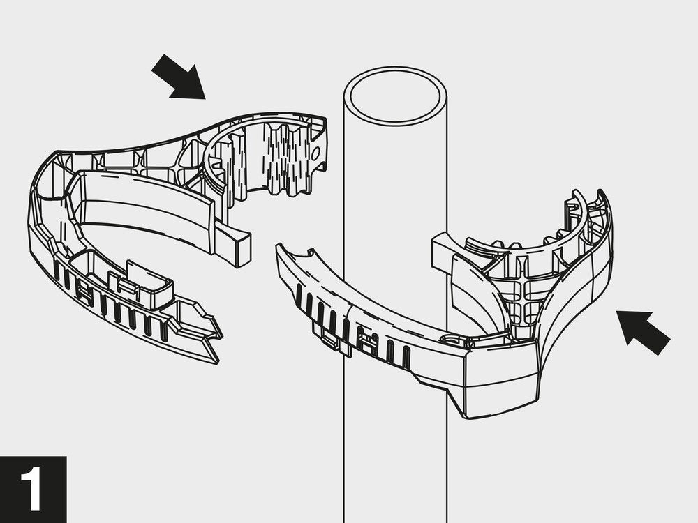 Ranger Griff Stützrad Ø 48 mm
