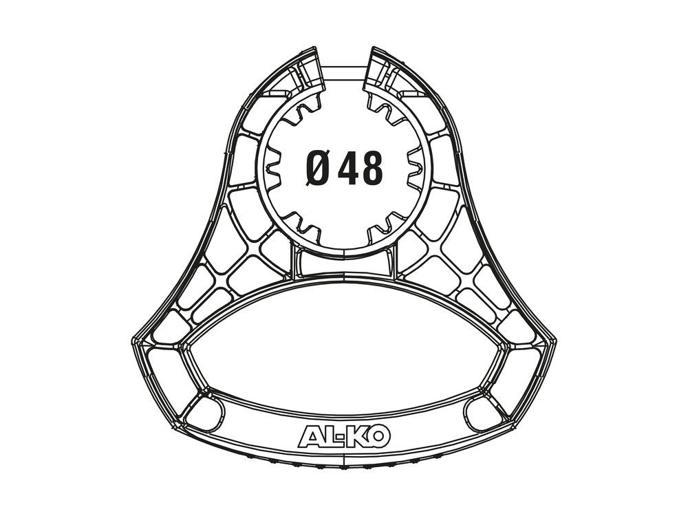 Ranger Handtag stödhjul Ø 48 mm AL-KO – produktbild 3