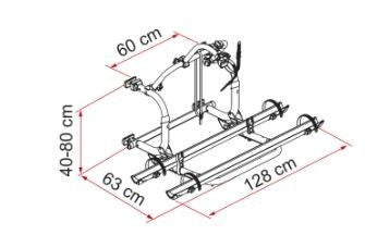 Cykellställ Fiamma Carry Bike Pro C - Svart – produktbild 2