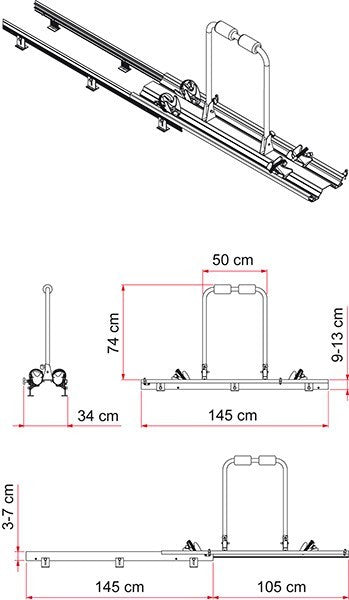 Cykelställ Garage Slide Fiamma – produktbild 2