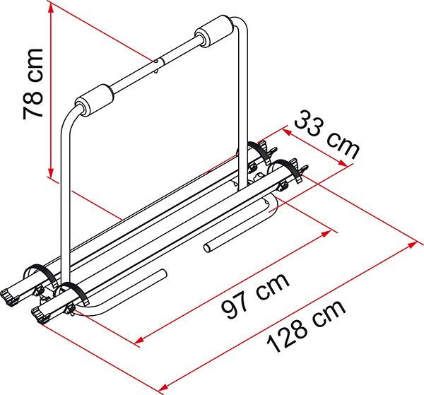 Cykellställ Caravan XL A Fiamma – produktbild 2