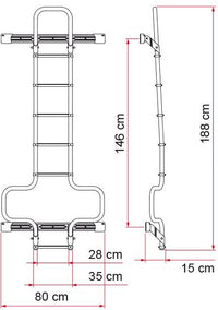 Stege Fiamma Deluxe DJ Aluminium – produktbild 2