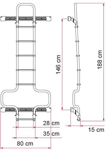 Stege Fiamma Deluxe DJ Aluminium – produktbild 2