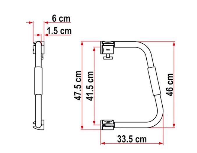 Handtag Security 46 Fiamma Vit – produktbild 3