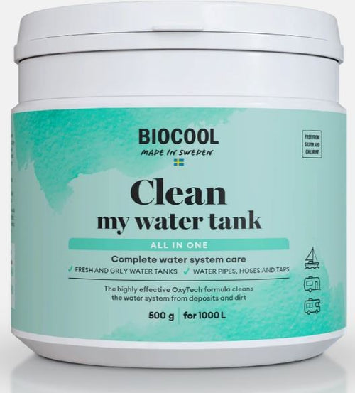 Biocool Clean my watertank pulver 180g – produktbild
