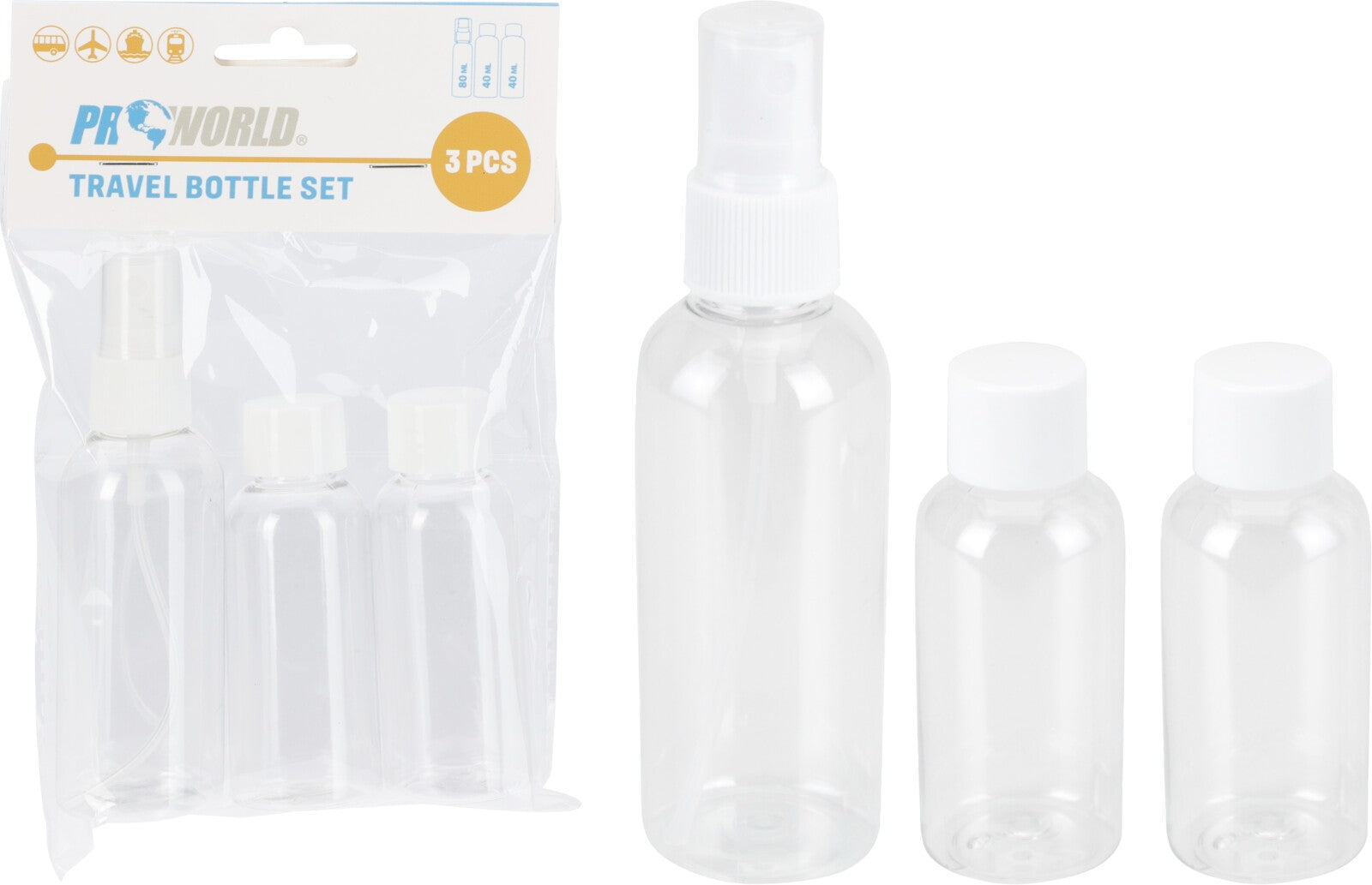 Travel Bottles 3 Pack