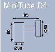 Minitube D4 USB Svart Frilight – produktbild 2