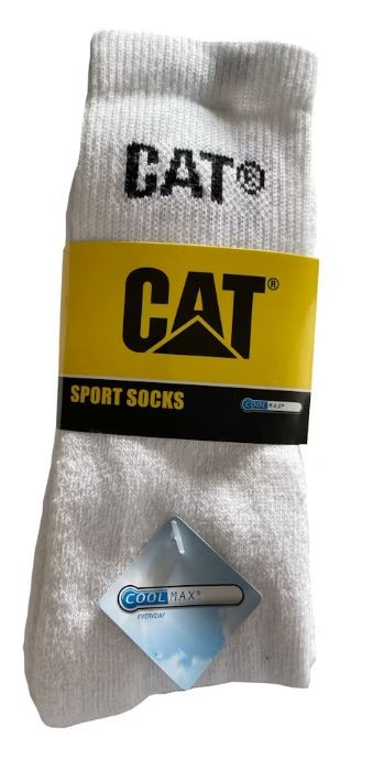 Sportsockar CAT 3P Vit Caterpillar – produktbild