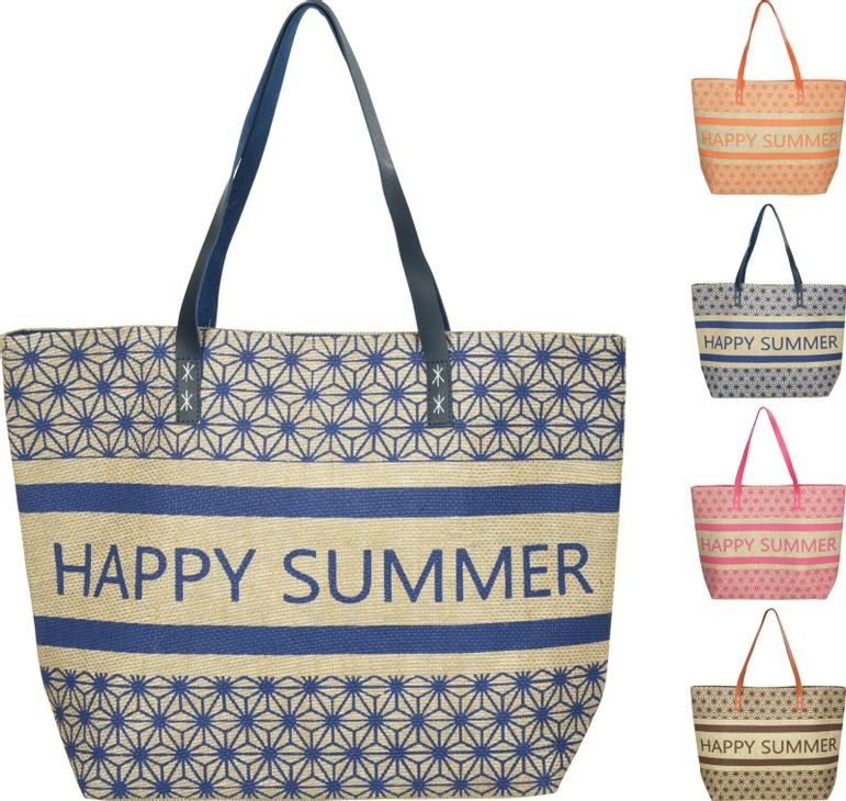 Strandtasche „Happy Summer“ 4 Farben