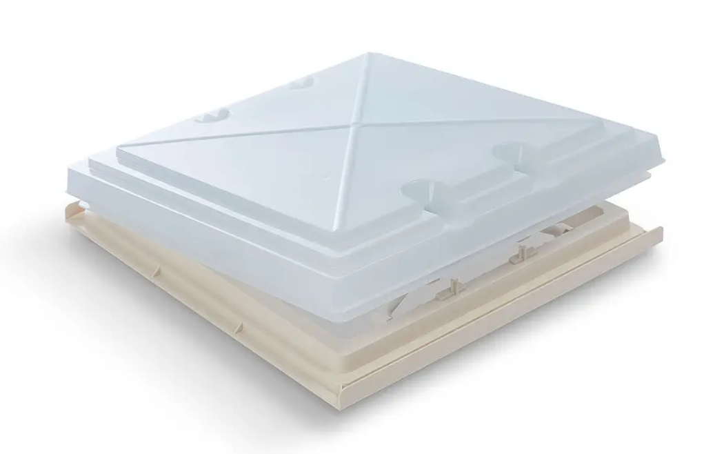 Taklucka 40x40, gardin/mygg, Vit MPK – produktbild