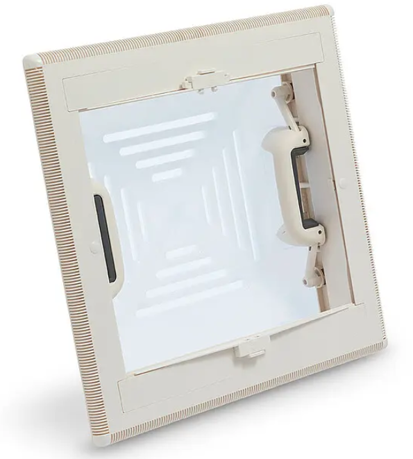 Taklucka 40x40, gardin/mygg, Vit MPK – produktbild 2