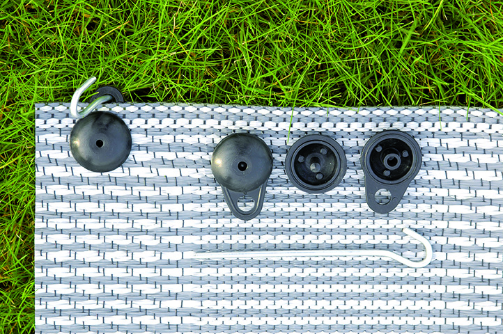 Fästen tältmatta för spännband